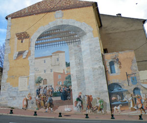 fresque façade Carces